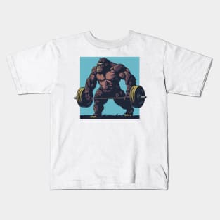 gorilla at gym Kids T-Shirt